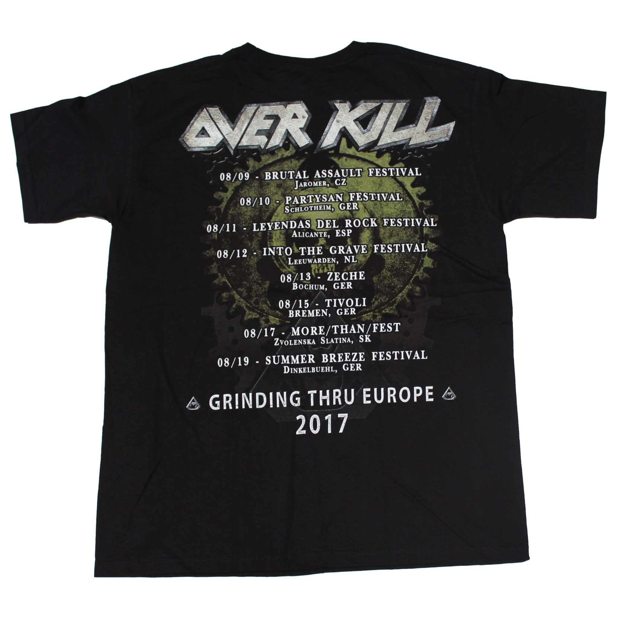 Overkill, T-Shirt, Tour Sommer 2017 – Merchland