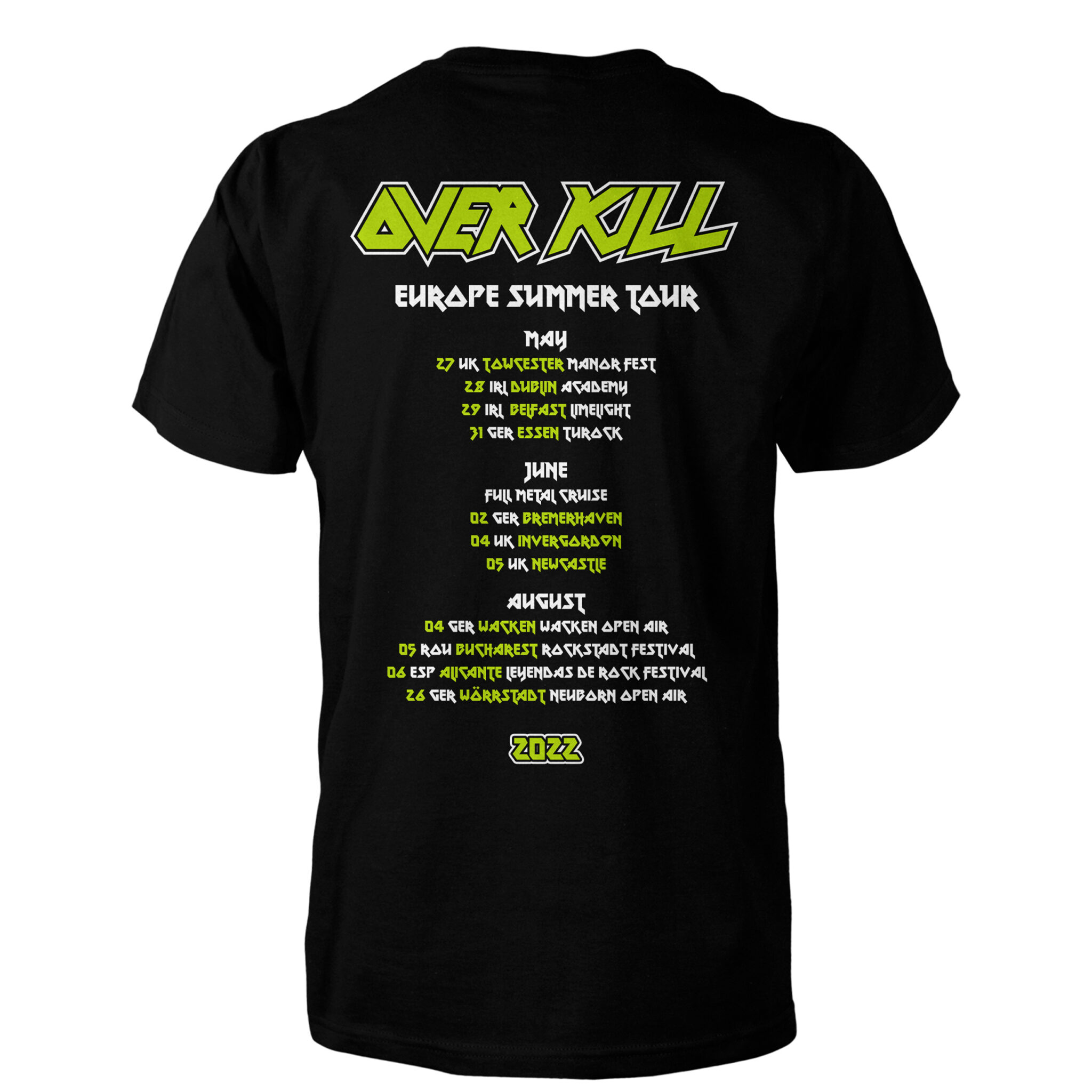 Overkill, T-Shirt, Festivals 2022 – Merchland