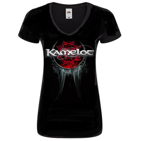 Kamelot, V-Neck-Girlie-Shirt, Cresent – Merchland